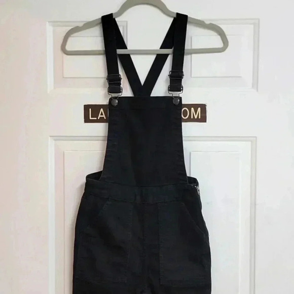 Madewell Cali Demi-Boot Overalls in Black Forest F6394 - Picture 3 of 12